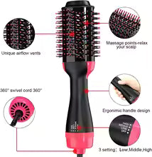 Hair Dryer, Straightener & Curler Comb